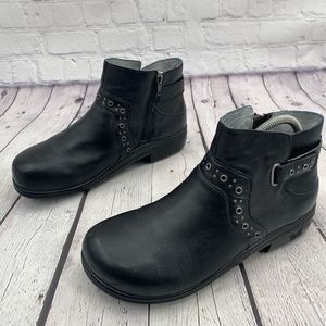 Alegria Zoe-601 Black Leather Zip Bootie Women’s 9.5